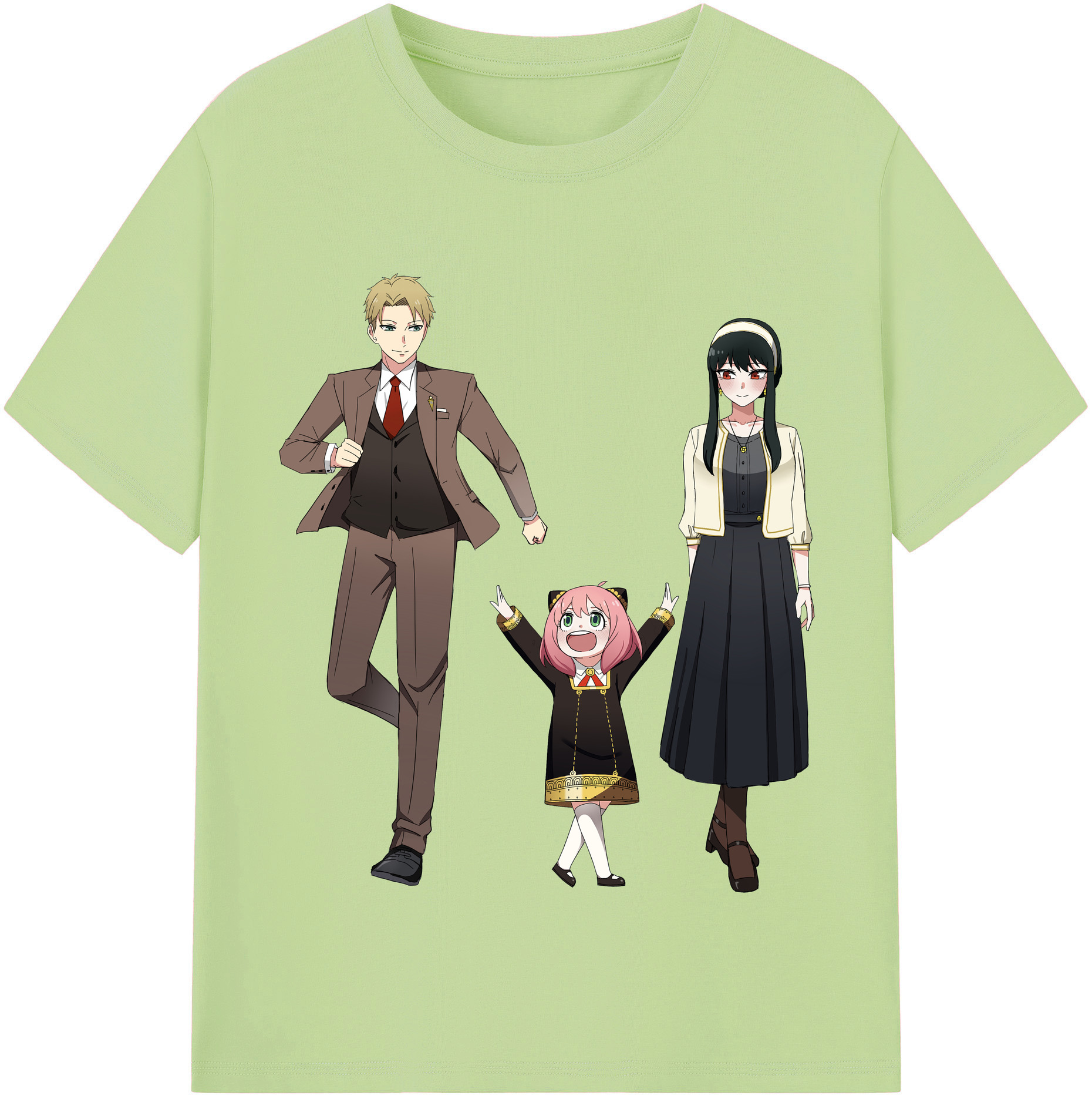 （画像用） SPY×FAMILY间谍家家酒 綿100％半袖Tシャツ（フロントプリント）